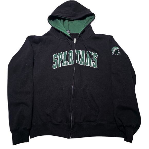 Colosseum Michigan State Spartans Full Zip Hoodie Women’s Medium Embroidered - Picture 1 of 6